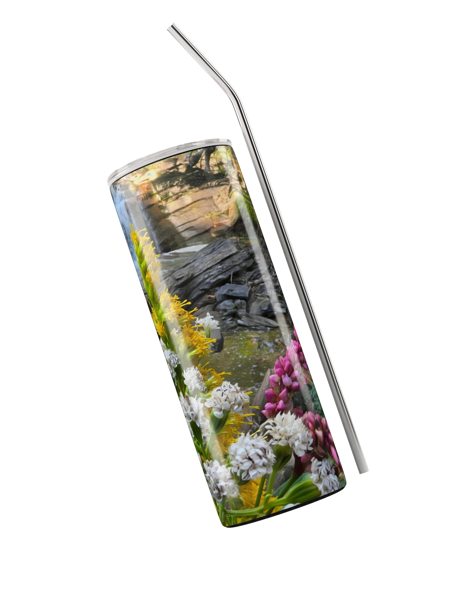 Falls and Flowers Stainless Steel Tumbler product image (6)
