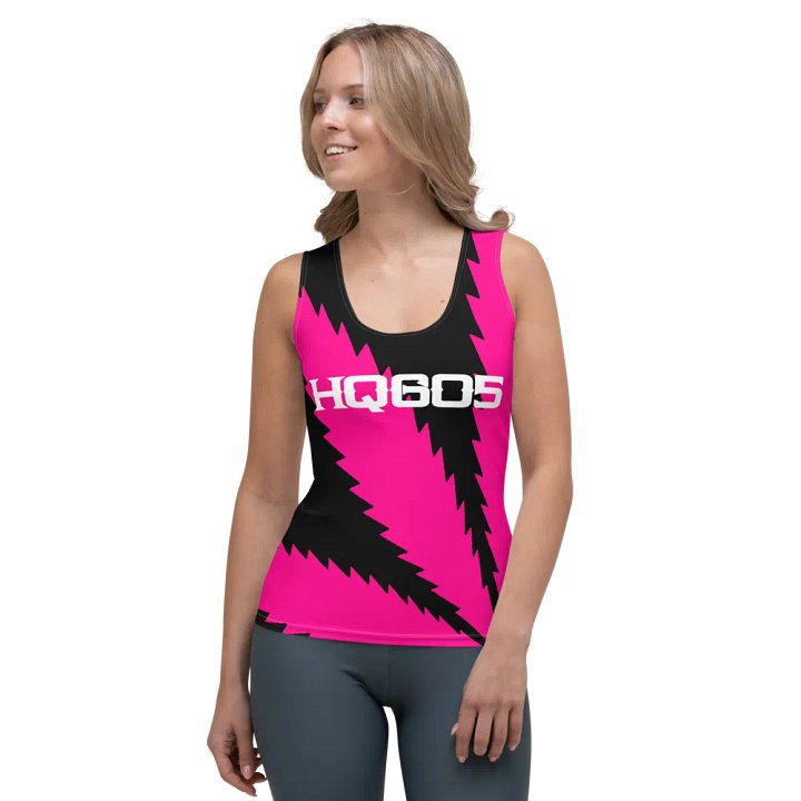 HempQuarters Pink Leaf Tank Top product image (1)
