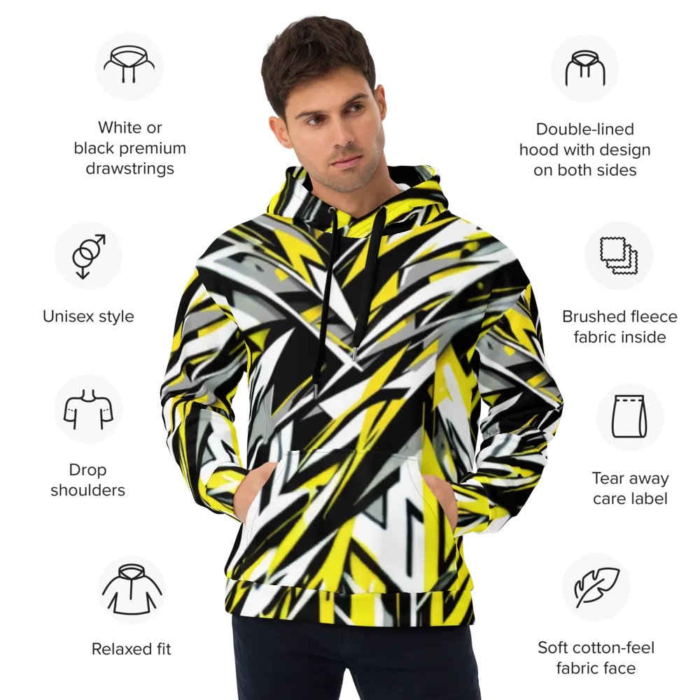 Dynamic Geometric Fusion Unisex Hoodie product image (12)
