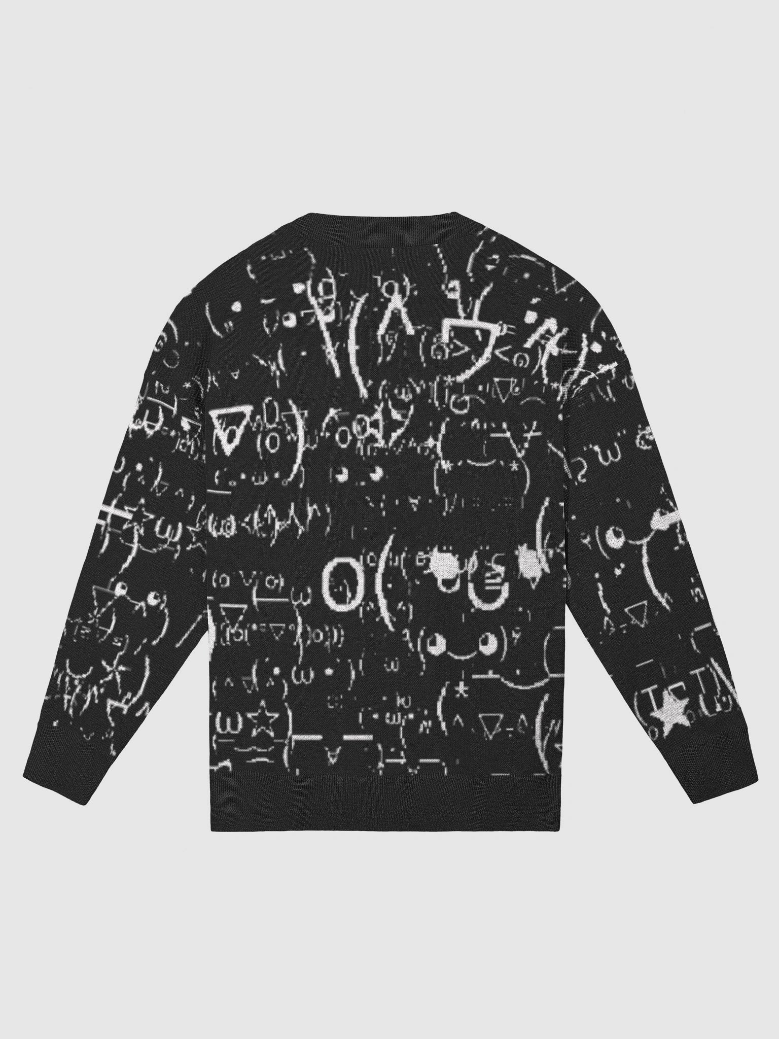 kaomoji knit sweater product image (2)
