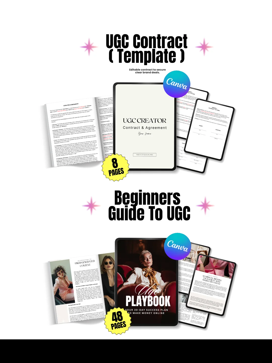6 UGC Ebooks & Portfolio Templates | MRR PLR Bundle product image (5)