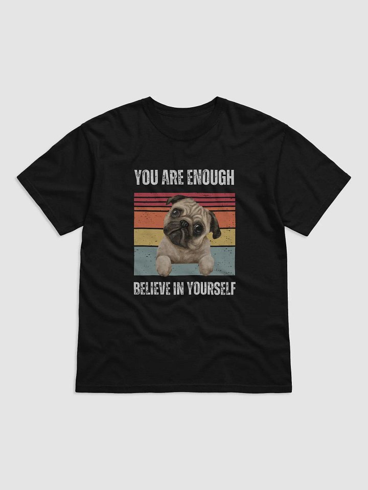 Whimsical Pug Stripes Tee product image (1)