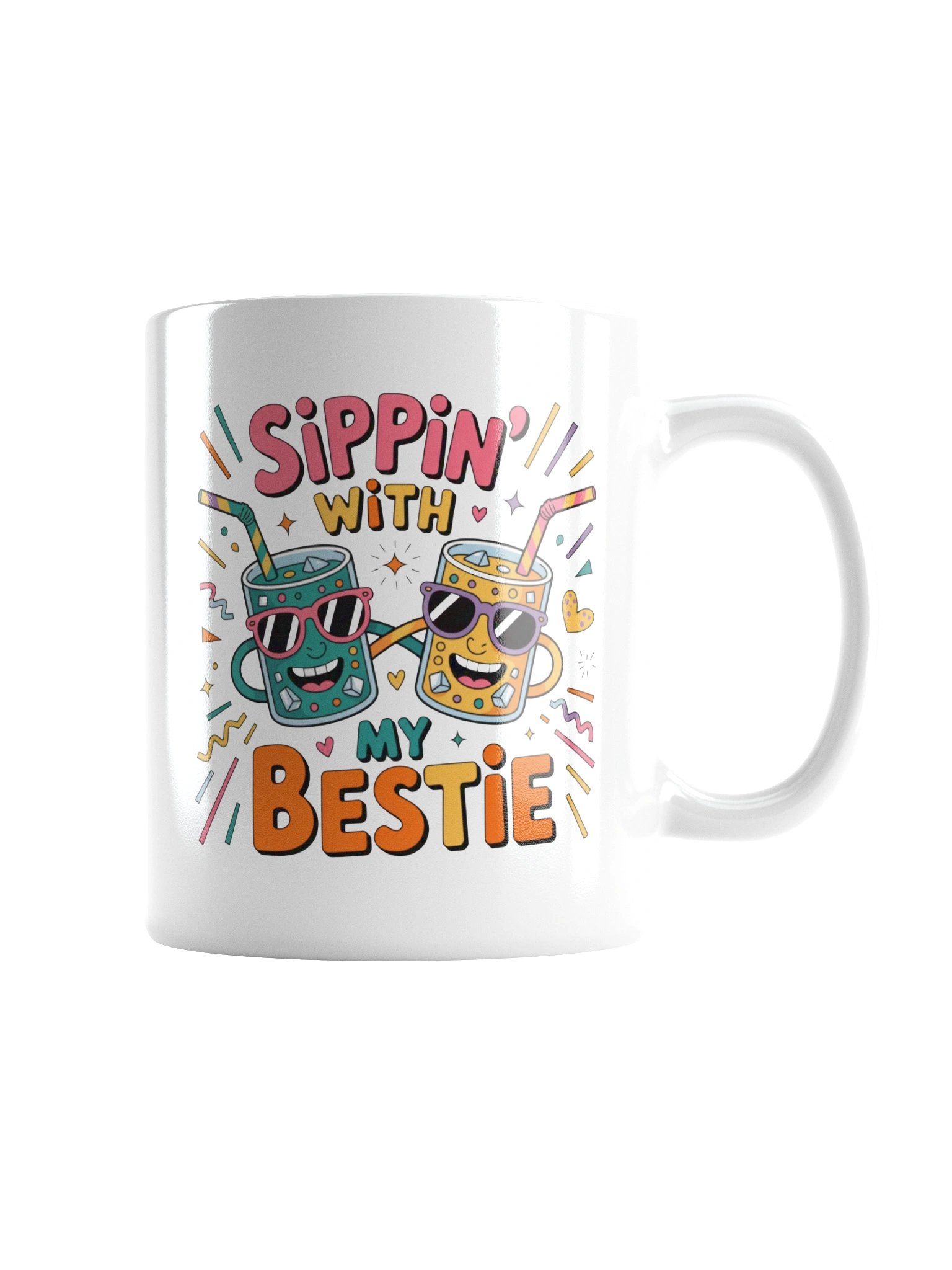 Sippin’ With My Bestie Coffee Mug product image (7)