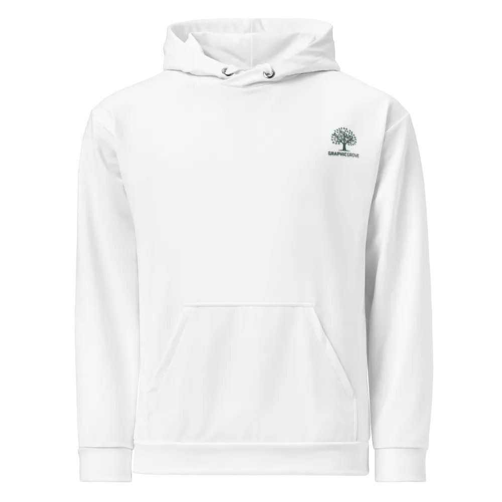 Graphic Grove Unisex Recycled Hoodie with Tree Design - White product image (1)
