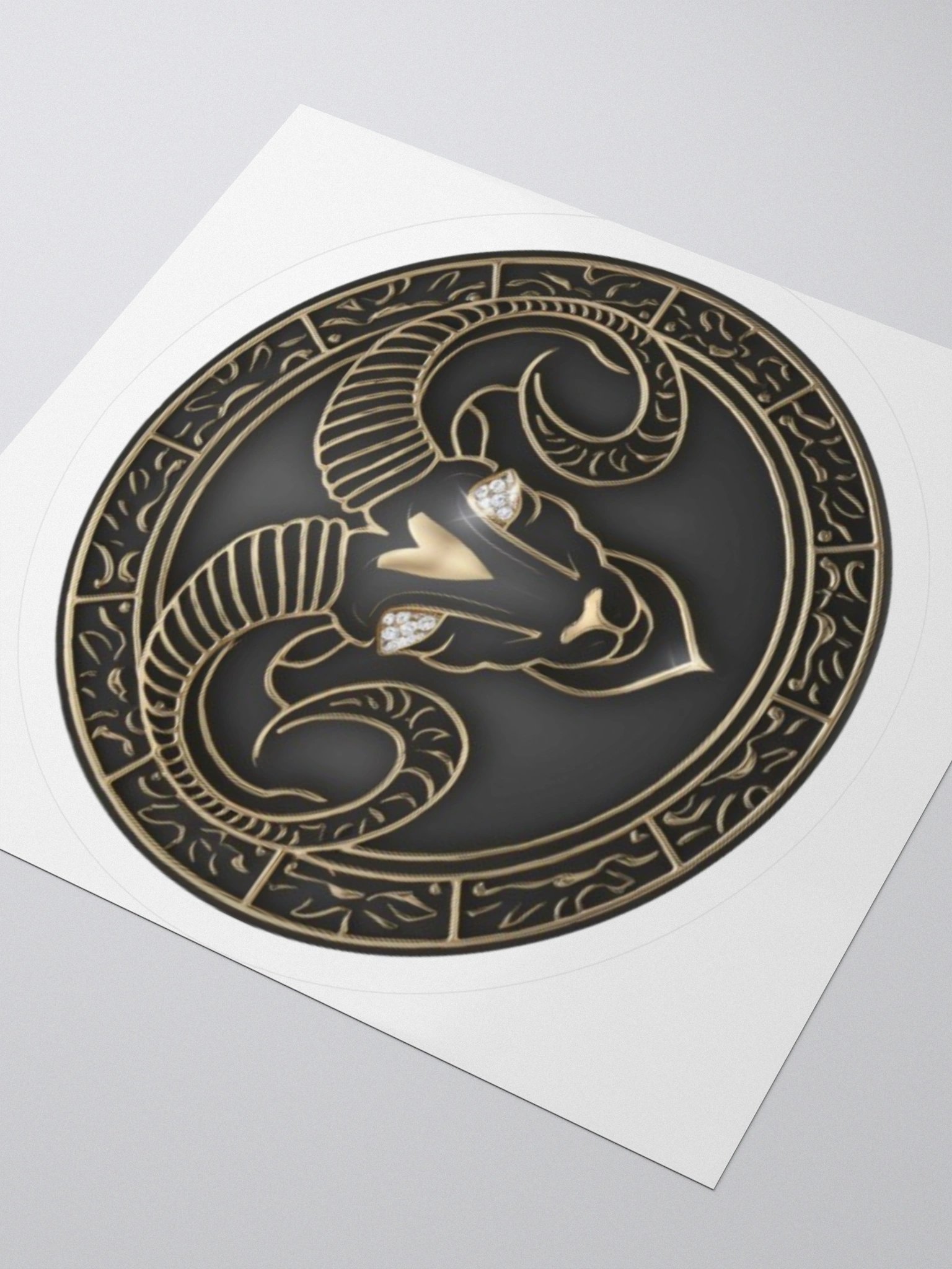 Aries Zodiac Medallion Sticker product image (8)