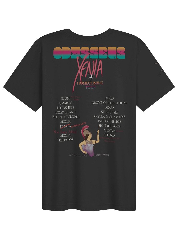 Odysseus Xenia Homecoming Tour retro band tee - supersoft unisex product image (2)