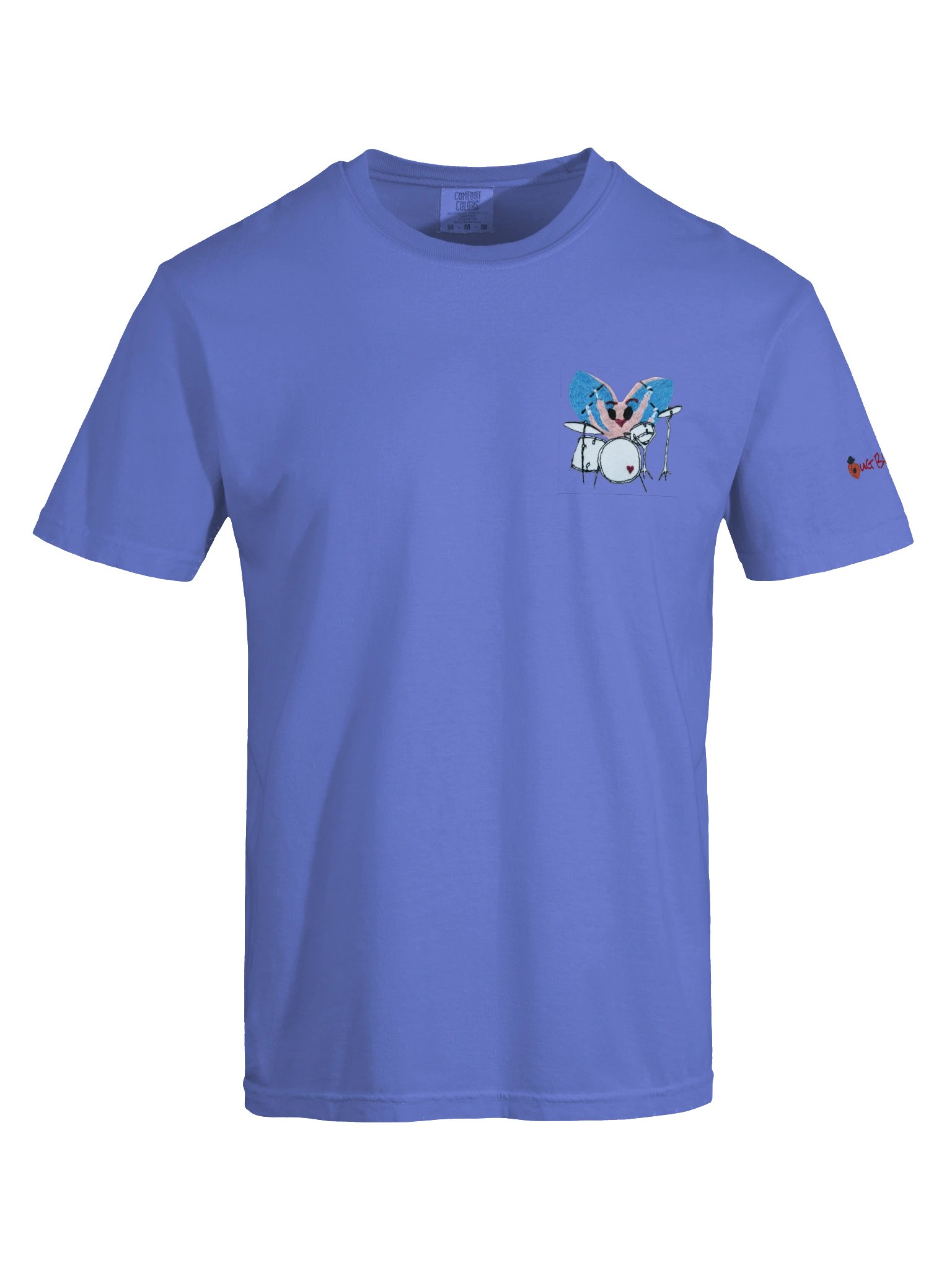 Bug Band Adult Unisex Digital Print Tee Left Chest PinkBug with BB Logo product image (5)
