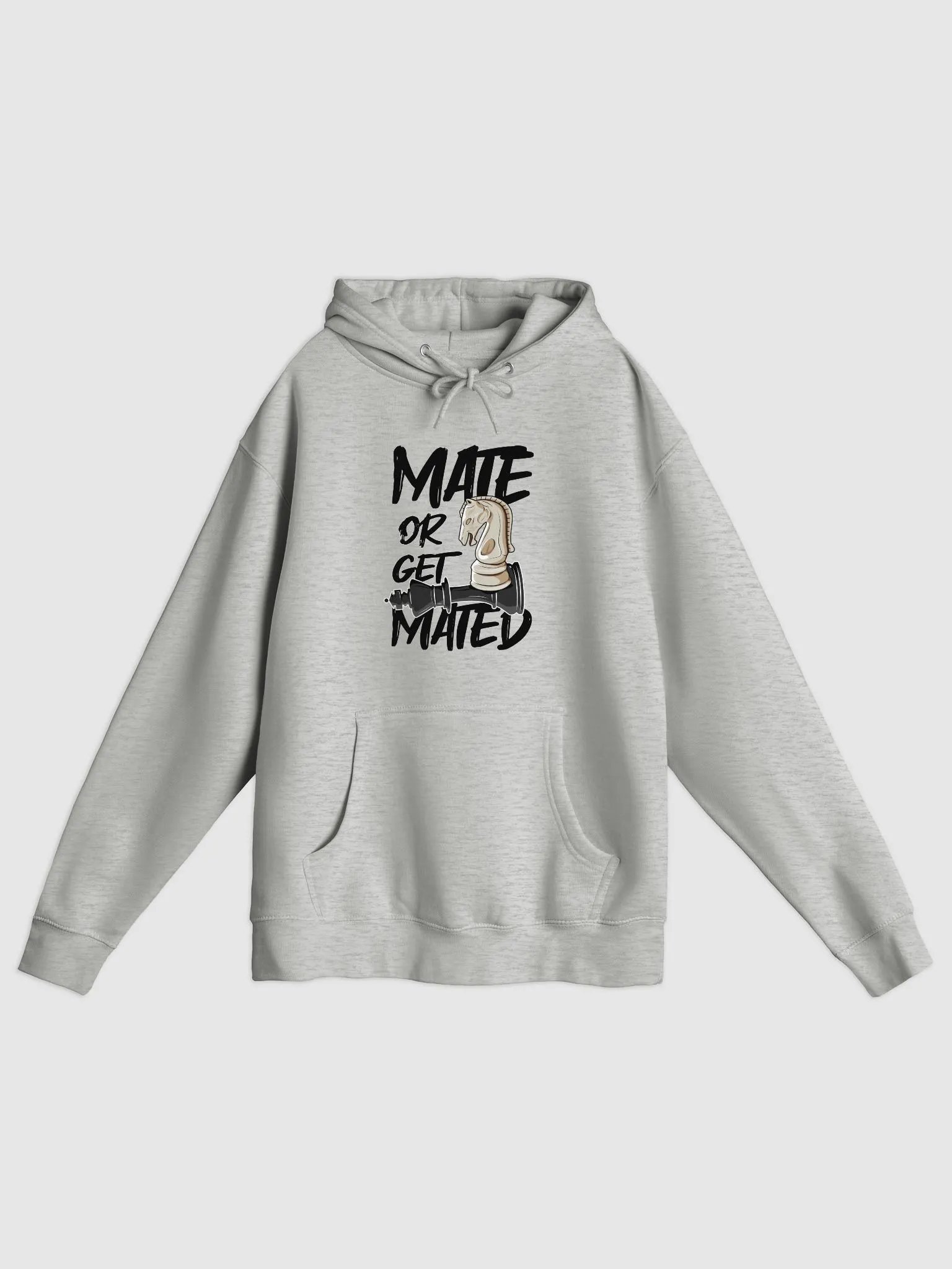 Mate or Get Mated – Funny Pun Chess Hoodie product image (1)