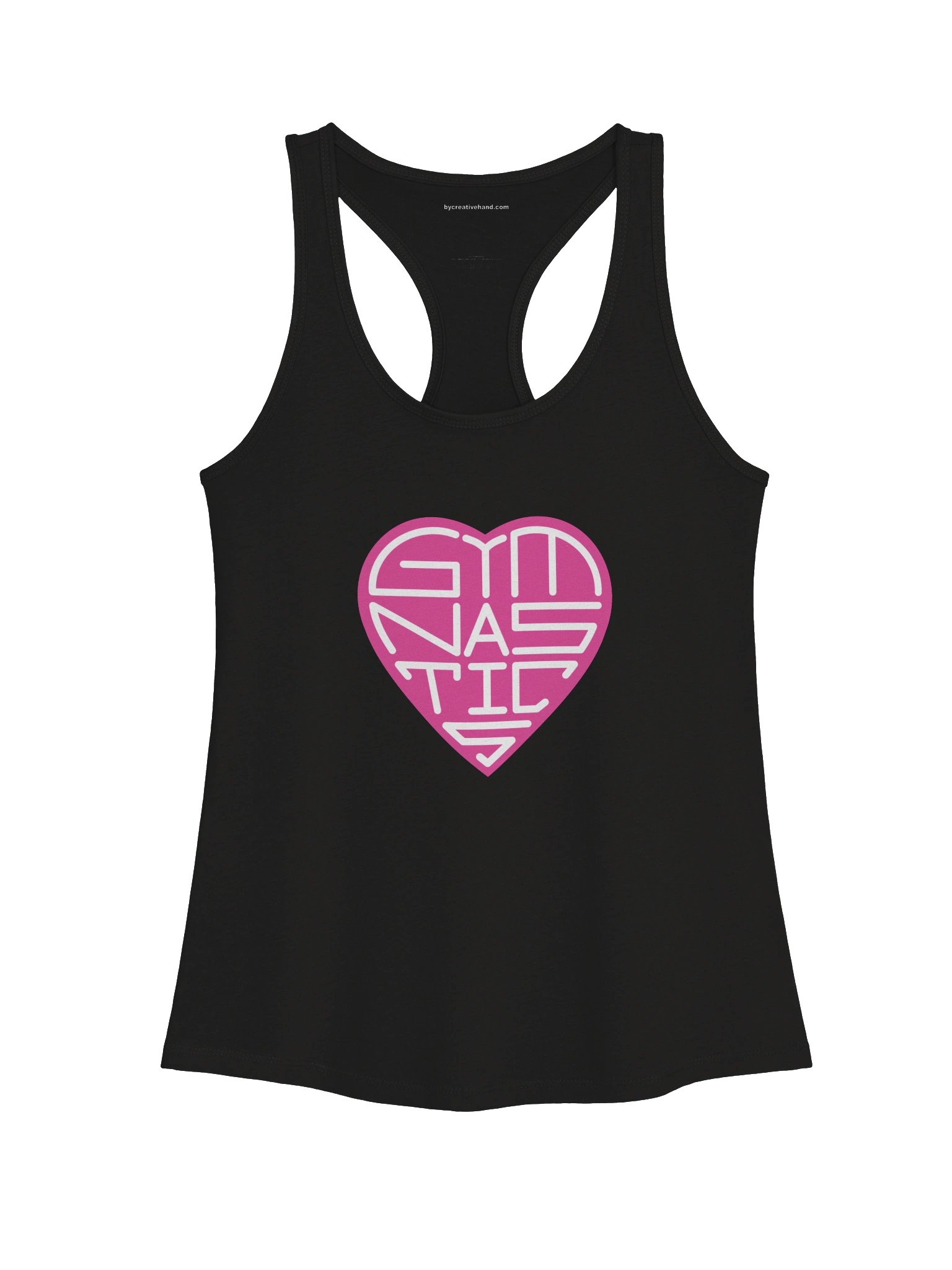 Heart-Shaped (Pink) Gymnastics Tank Top product image (1)