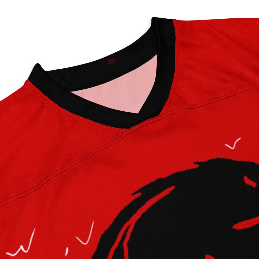 Skull and blood hockey jersey product image (4)