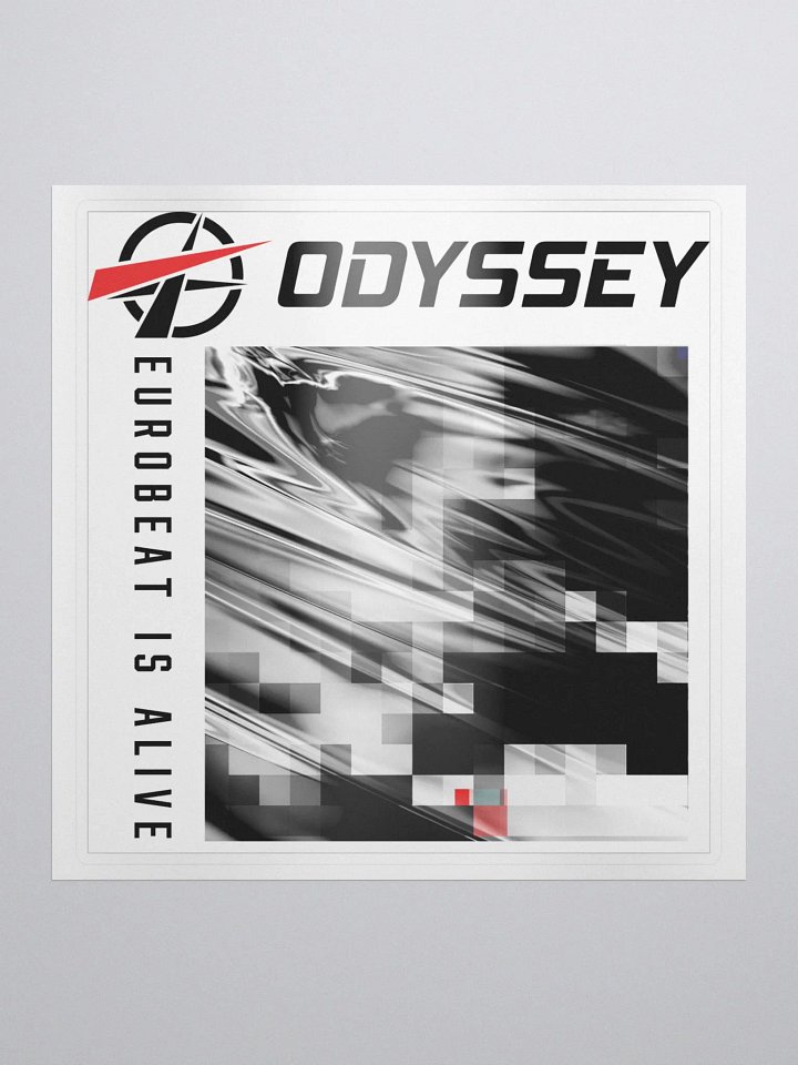 Eurobeat Is Alive (Black Text) - Sticker product image (1)