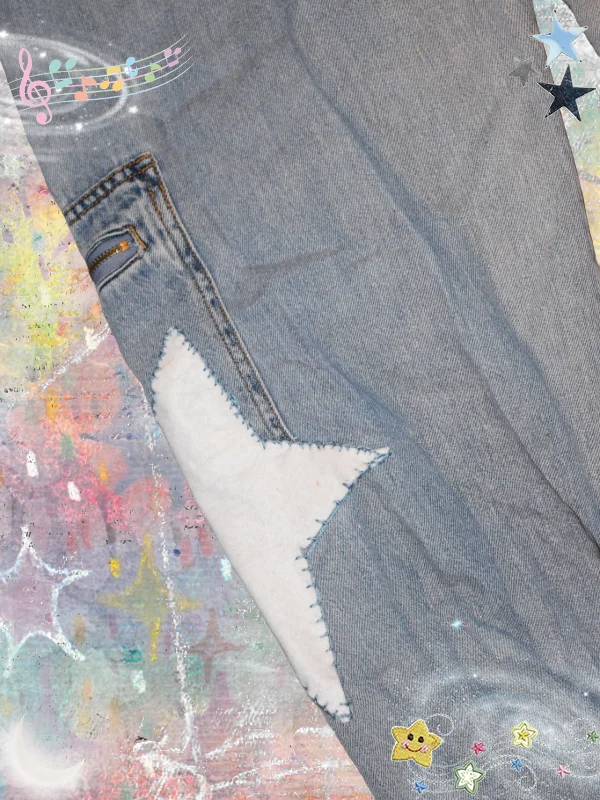 Pastel Patchwork Jeans product image (3)