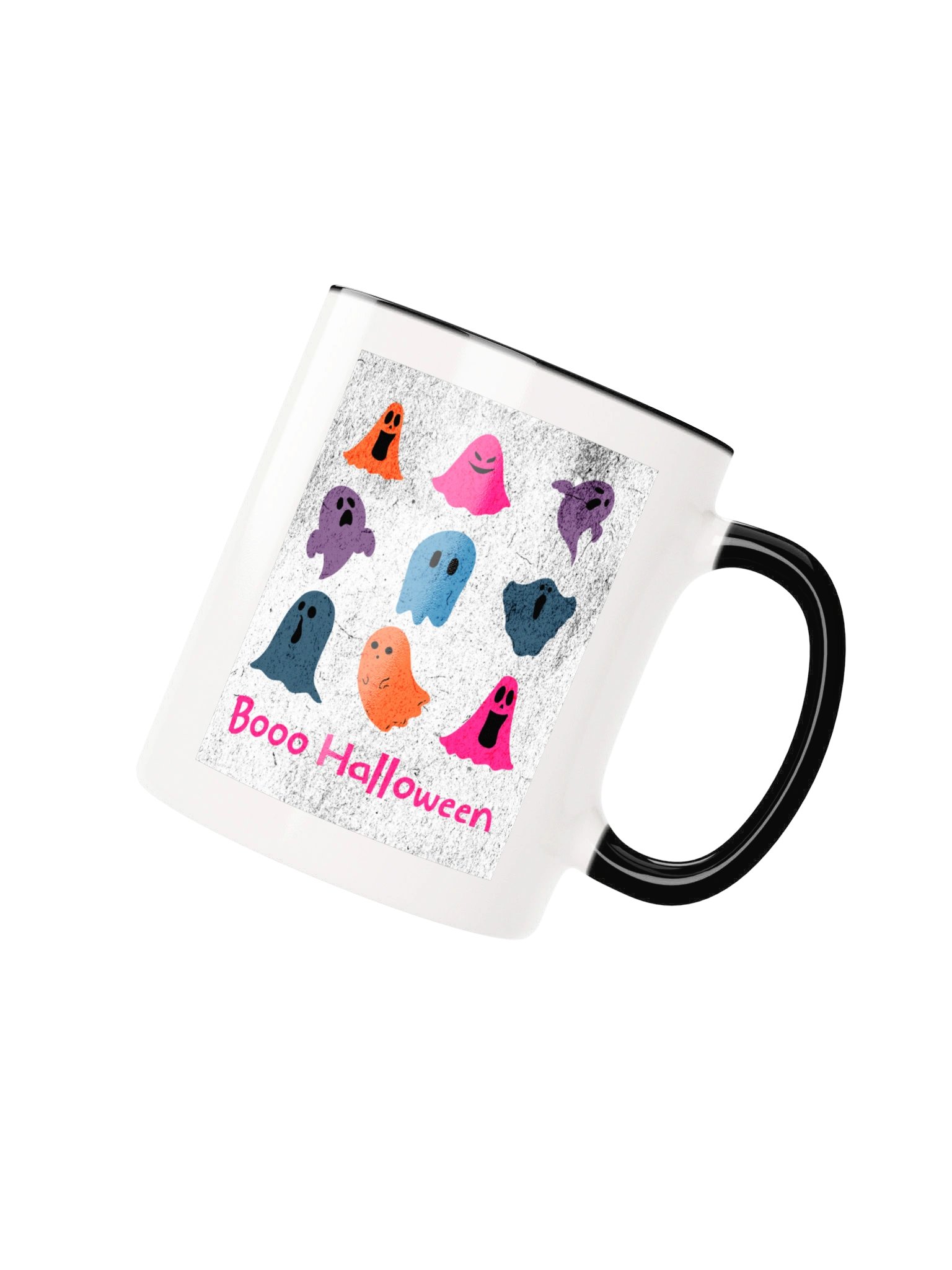 Booo Halloween Mug - Cute Colorful Ghosts Halloween Coffee Mug | Funny Retro Ghost Mug product image (19)