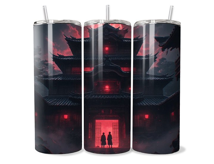 Haunted Japanese Pagoda Red Moon 20oz Tumbler product image (1)