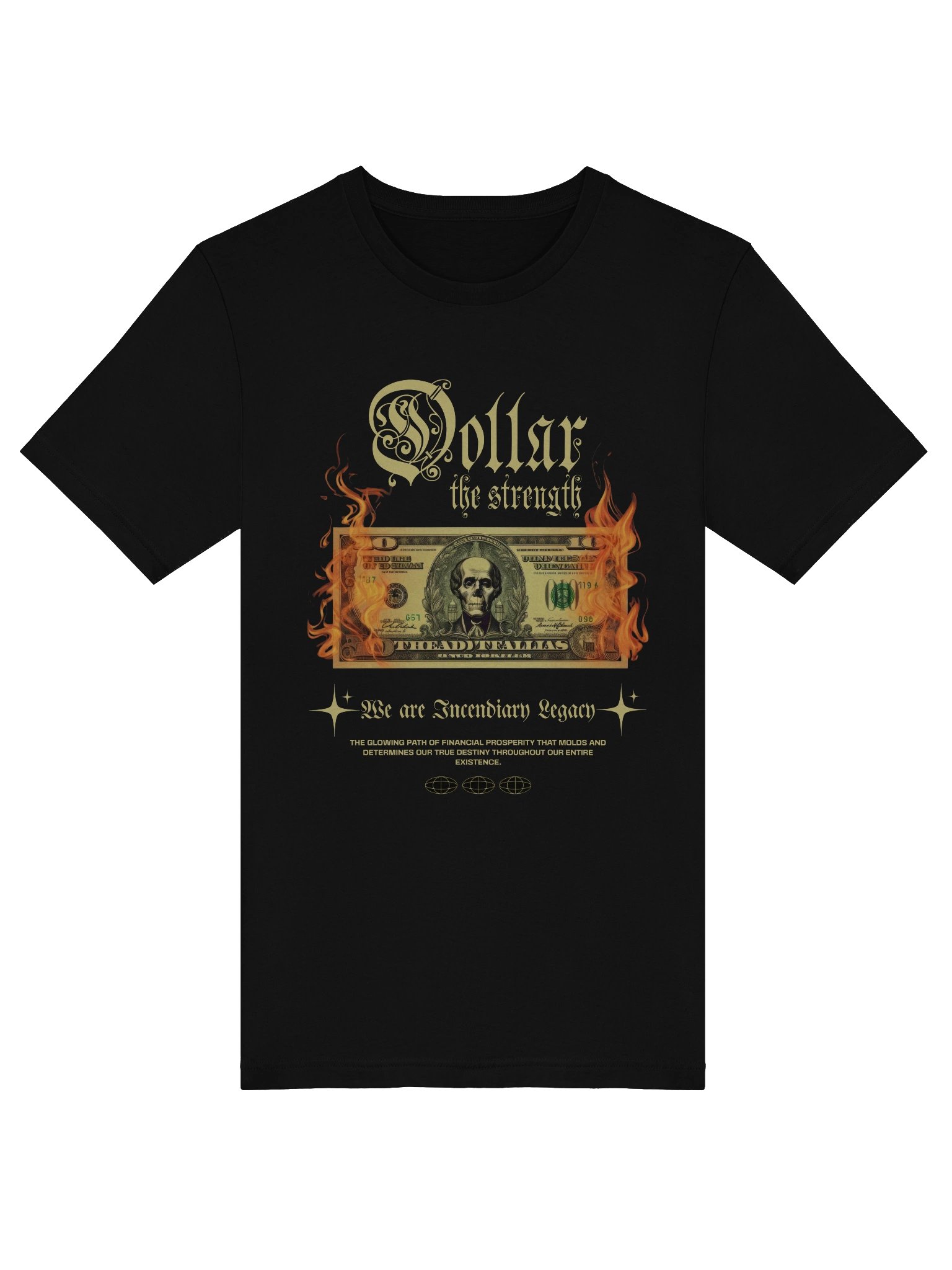 Flaming Dollar Democracy T-Shirt product image (5)