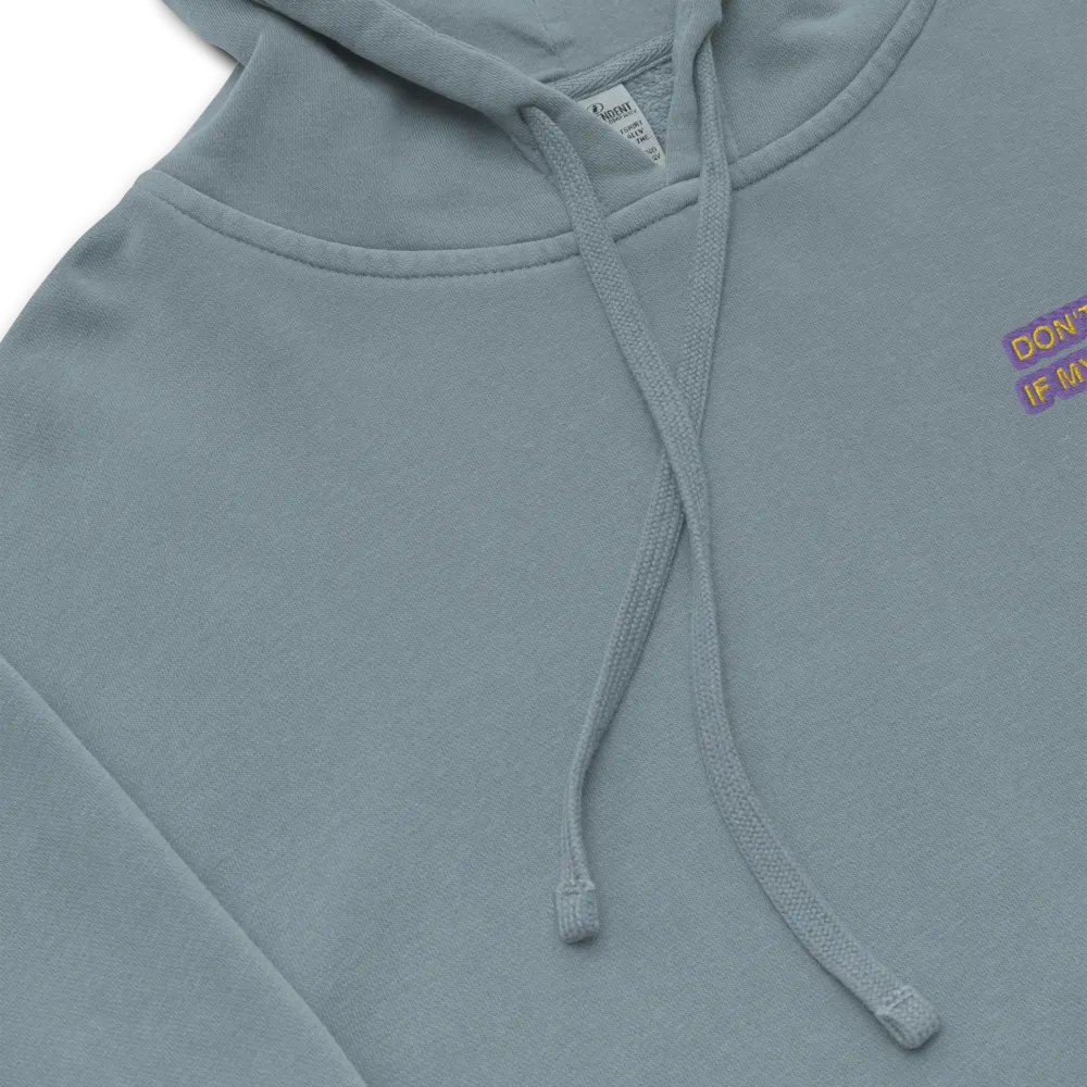 L.C. HEADPHONES ON (tulip design) embroidered pigment hoodie product image (8)