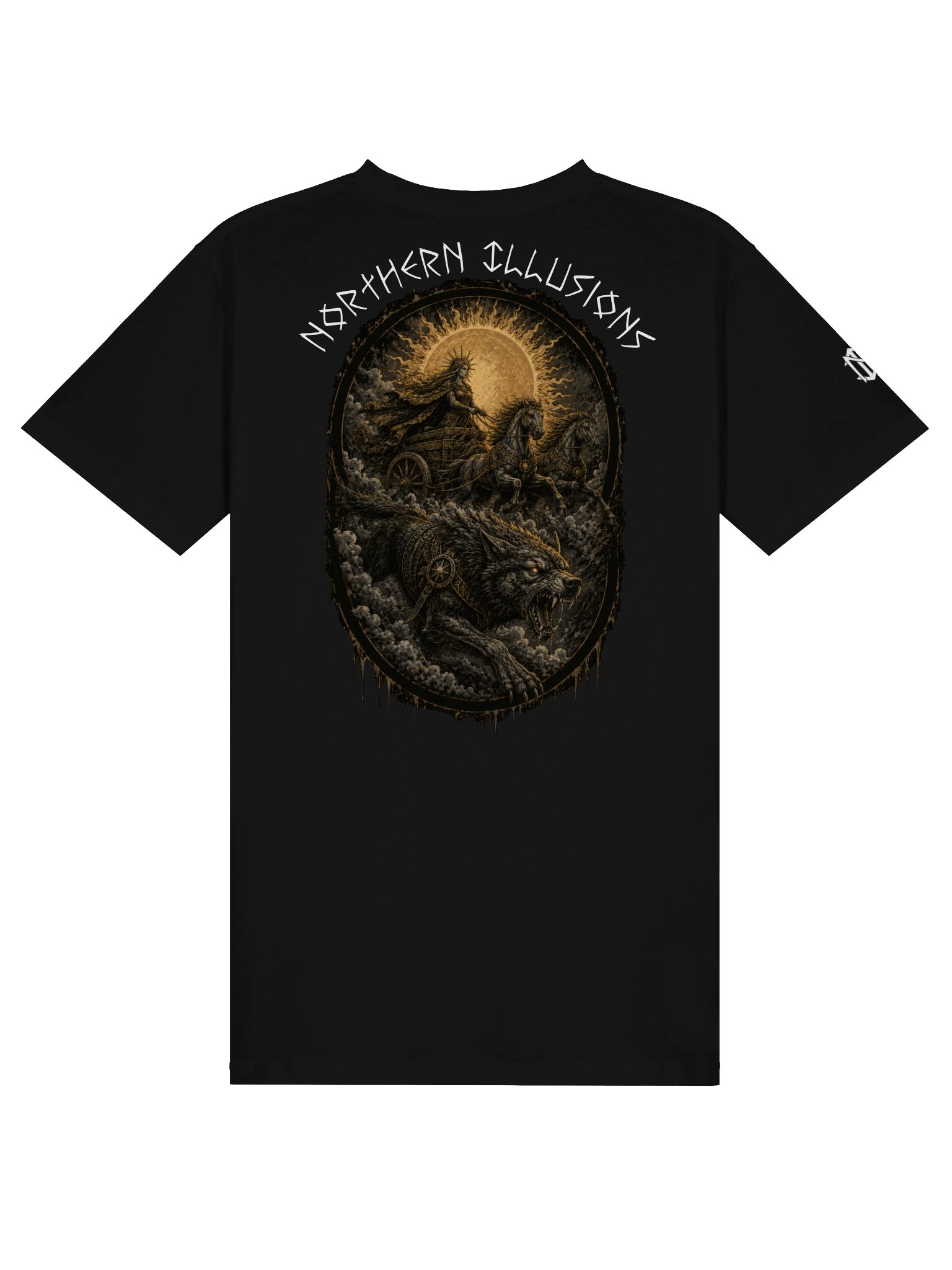NORTHERN ILLUSIONS - Faster than Fate ( Sköll & Sól) Tee product image (1)