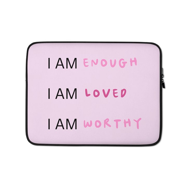 I am loved laptop sleeve product image (1)