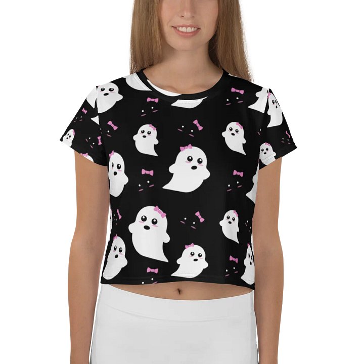 Whimsical Ghosts All-Over Crop Tee product image (1)