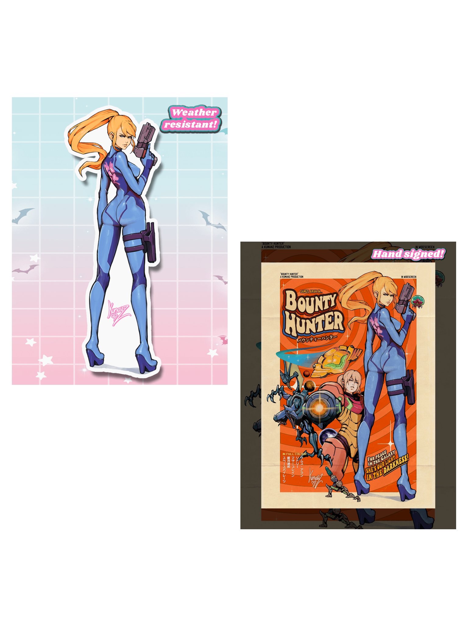 The Bounty Hunter Signed Print + XL Sticker product image (1)