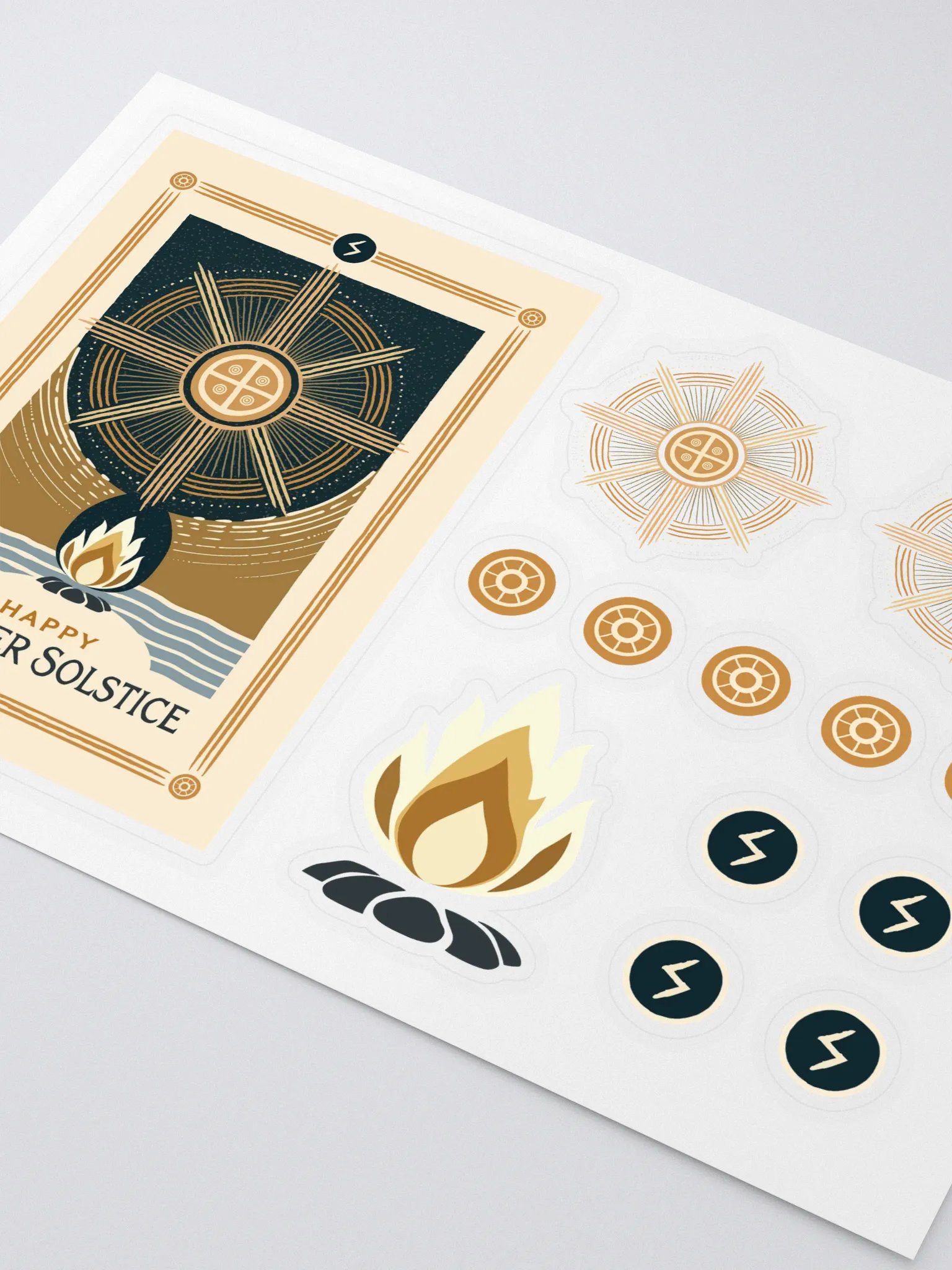 Norse Pagan Summer Solstice Sticker Sheet product image (2)