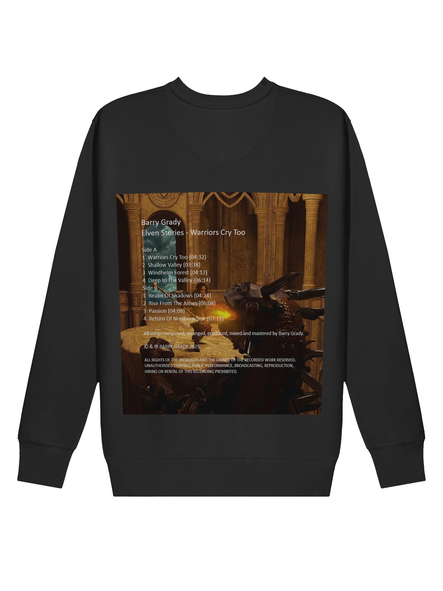 'Elven Stories - Warriors Cry Too' Premium Sweatshirt product image (54)