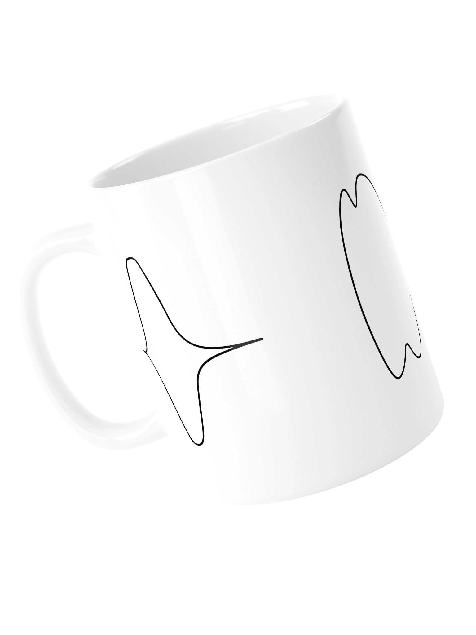Bark Fart Waveform White Glossy Mug product image (14)