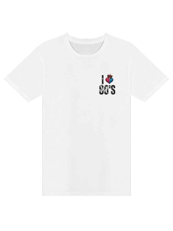 I Love 80s 'Badge' Design on White product image (1)