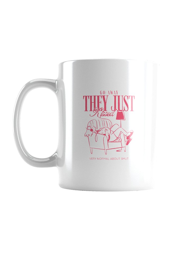 go away, they just kissed audiobook mug product image (1)