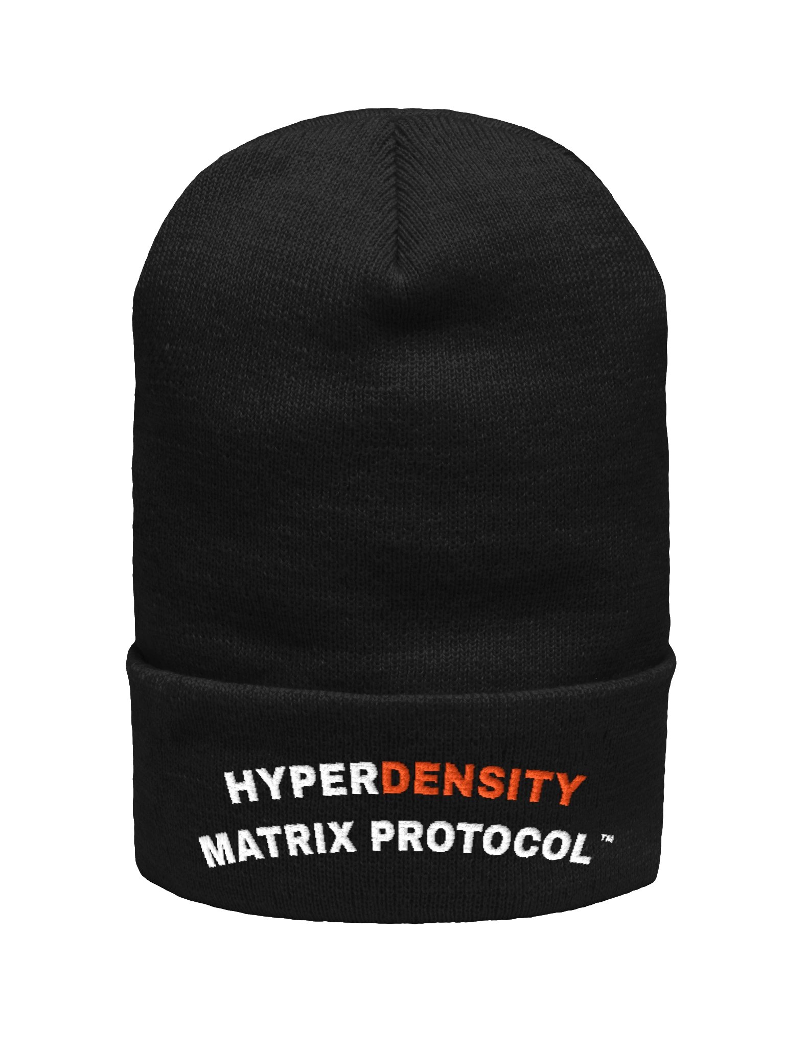 Hyperdensity Matrix Protocol™ Arched Logo Cuffed Beanie (Orange) product image (1)