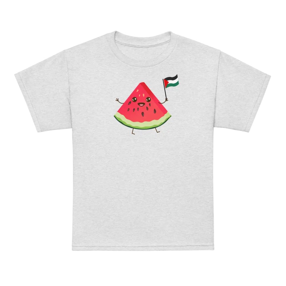 Watermelon Palestine Flag Graphic T-shirt product image (1)