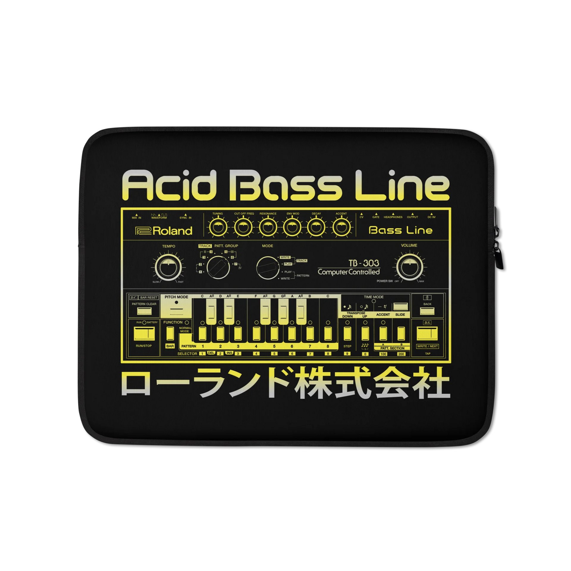 303 Laptop Case - Roland TB-303 Acid Bass Line (Vintage Analog Synthesizer) product image (2)