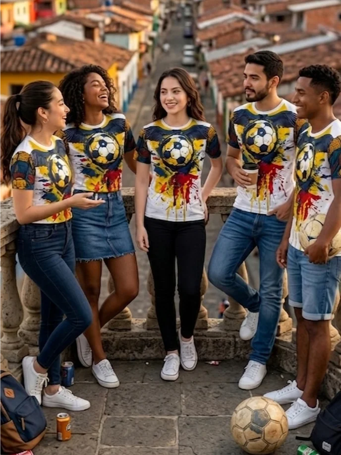Colombia Fantasy Football Womens T Shirt product image (2)