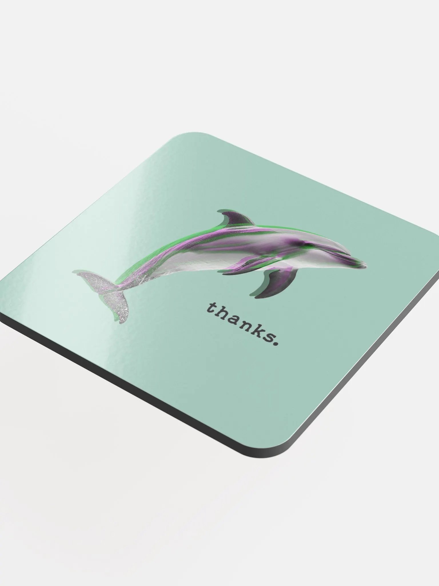 Dolphin Thanks Coaster product image (4)