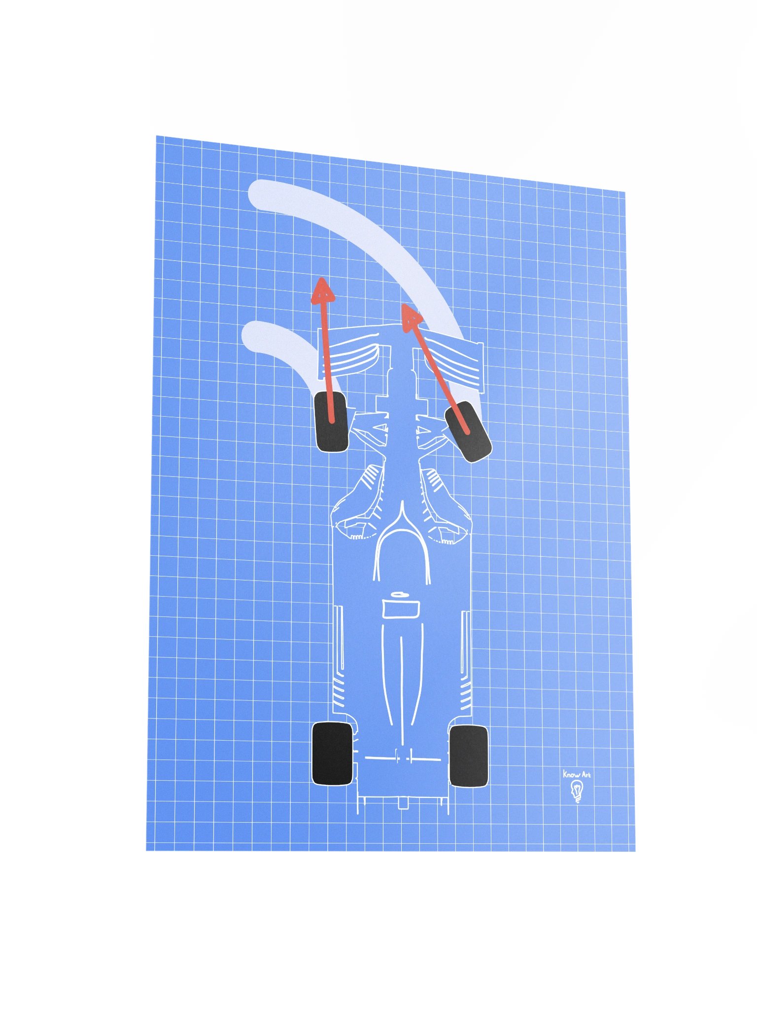 Anti-Ackermann Steering Poster (Blue) product image (5)
