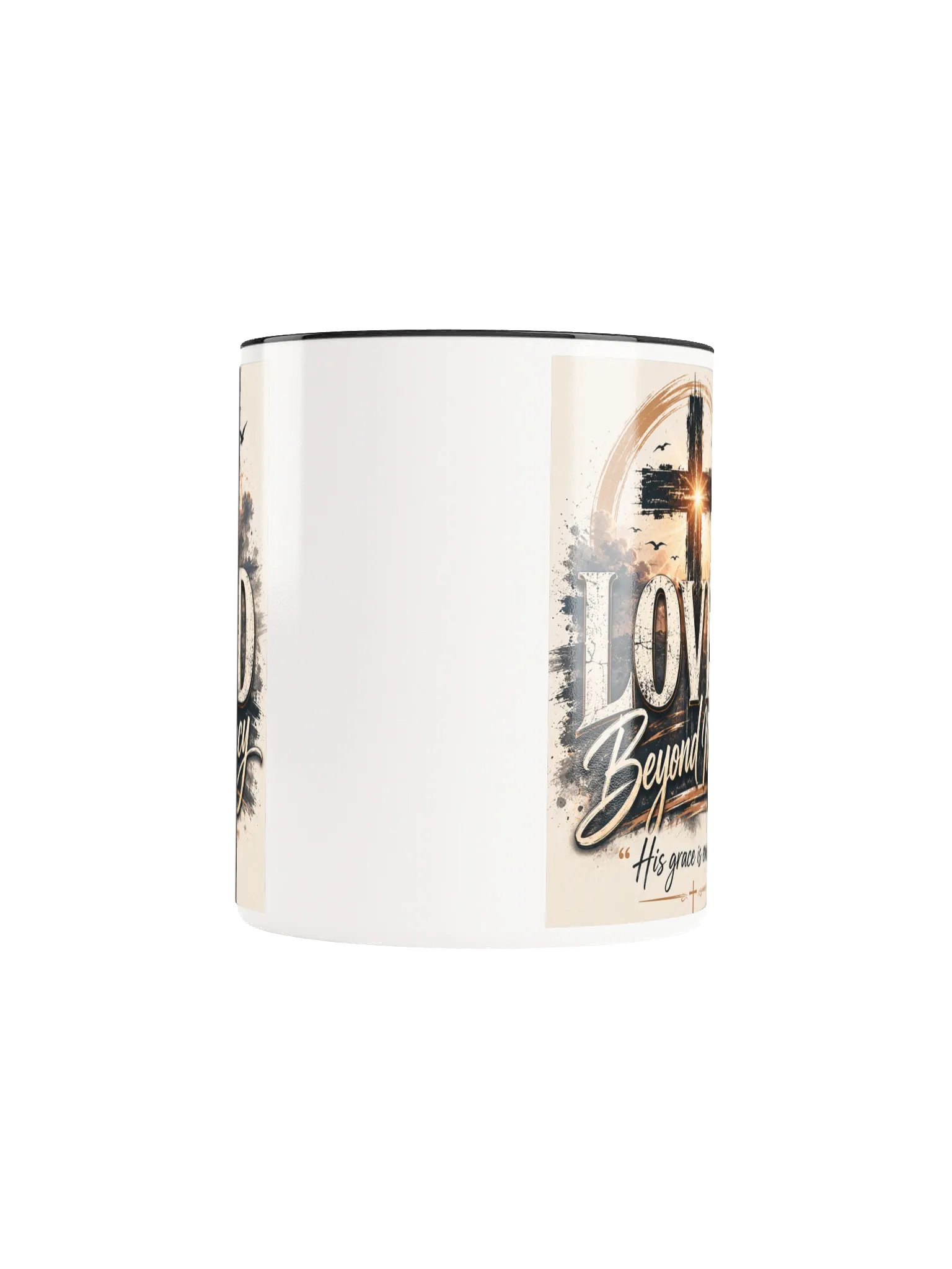 Loved Beyond Mercy Christian Coffee Mug – His Grace Is Enough | Inspirational Faith Gift | Kingdom Life Co. product image (5)