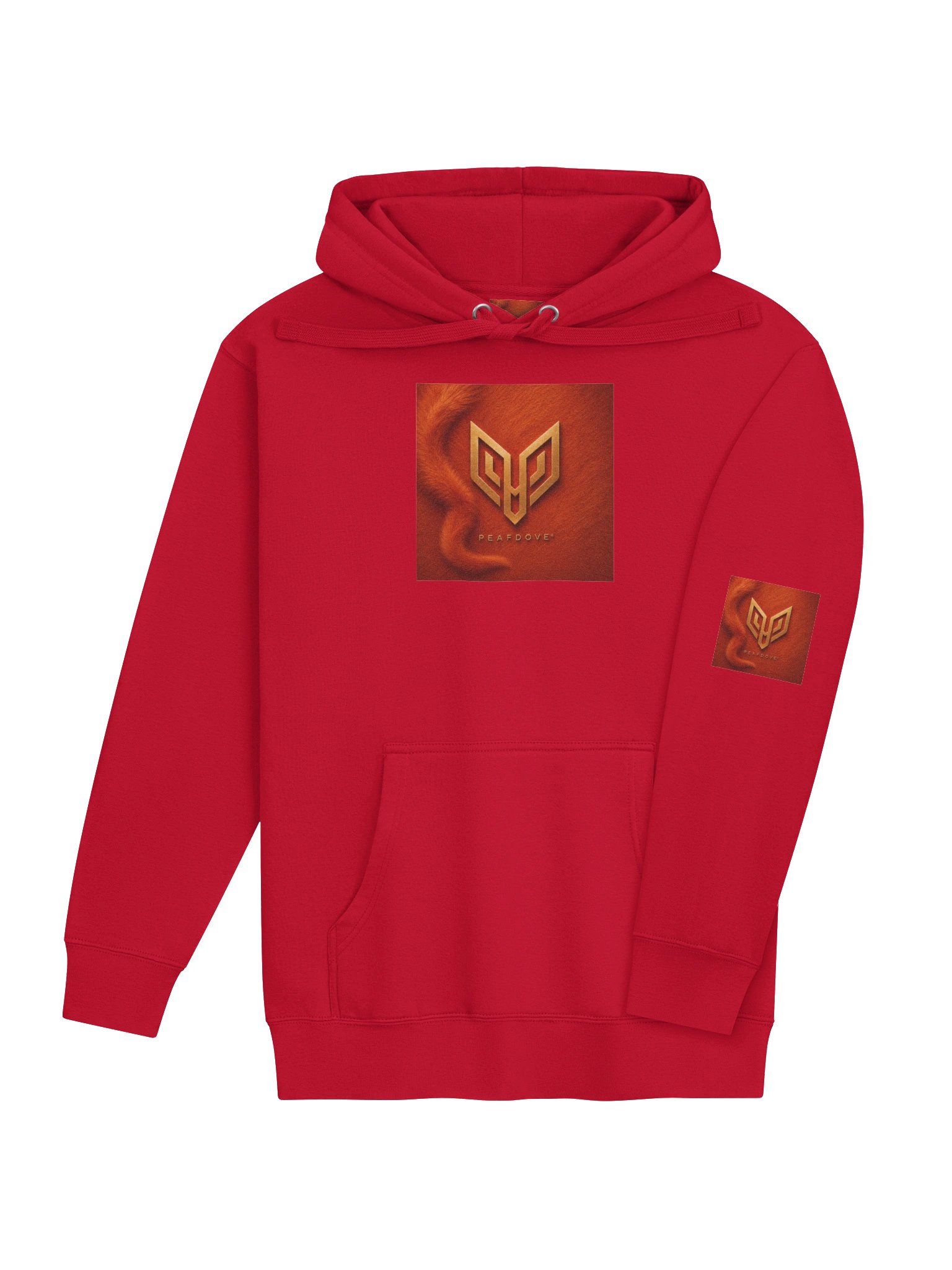PEAFDOVE® RED HOODIE DUO — Cat Tail Signal Edition product image (4)
