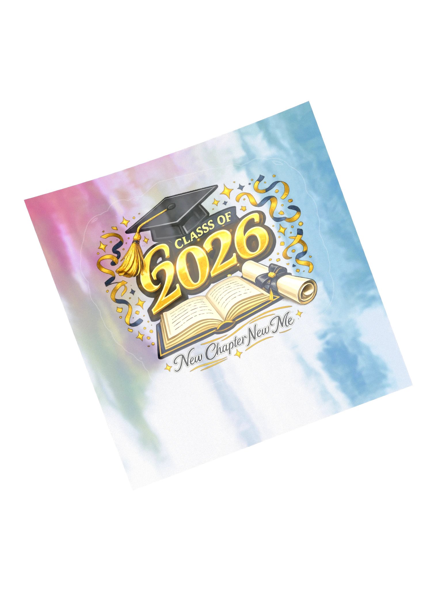 Class of 2026 New Chapter New Me - Holographic Sticker product image (5)
