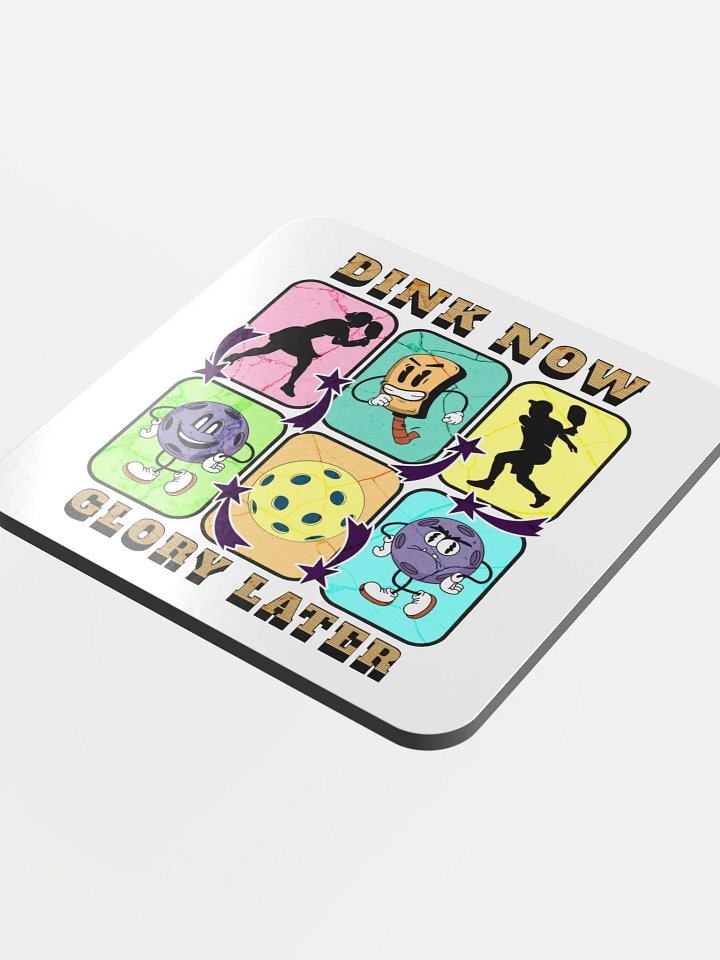 Dink Now Glory Later Pickleball Playful Party Coasters product image (1)