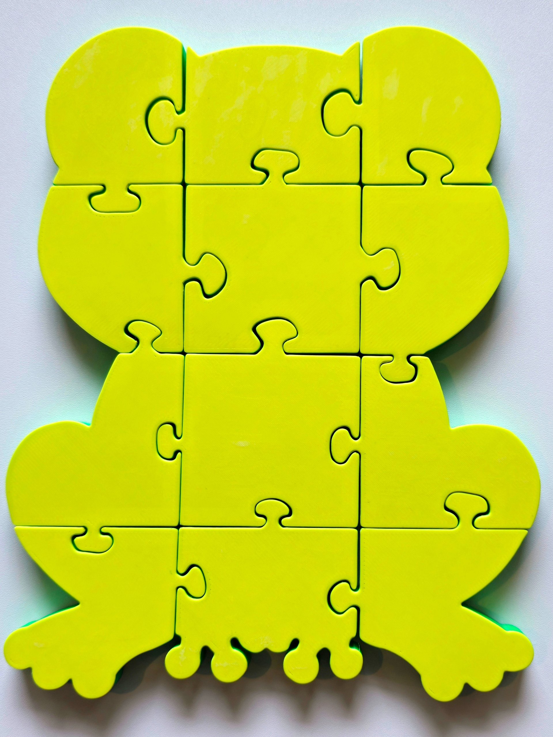 Frog 3D Printed Jigsaw Puzzle – A Ribbiting Brain Teaser for Little Hands! product image (3)