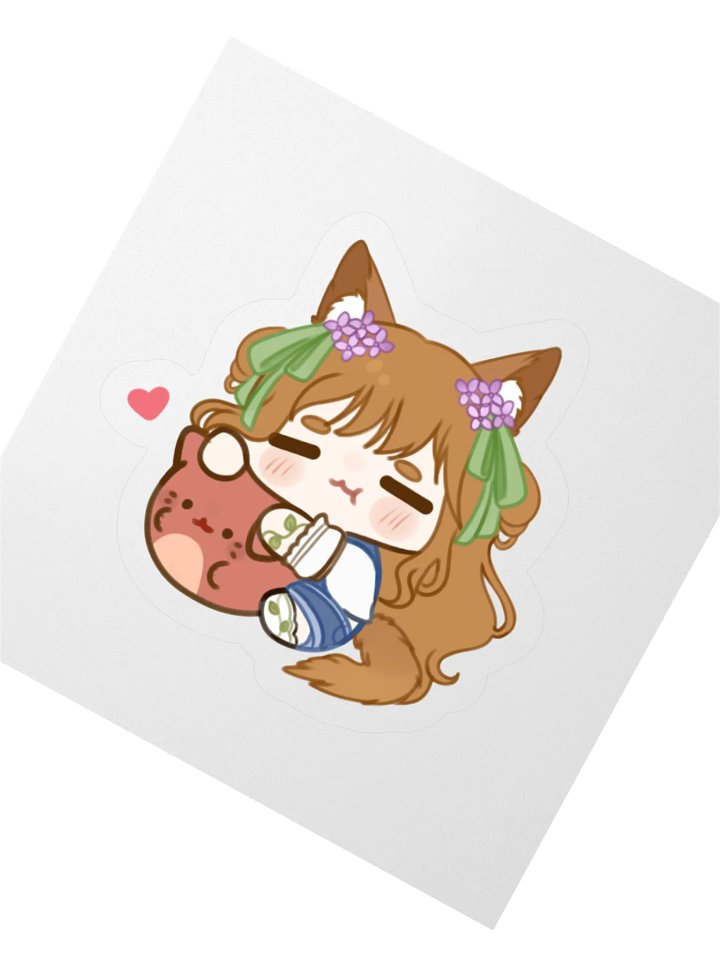 Pumpkin Petty Eepy Bean Sticker product image (2)