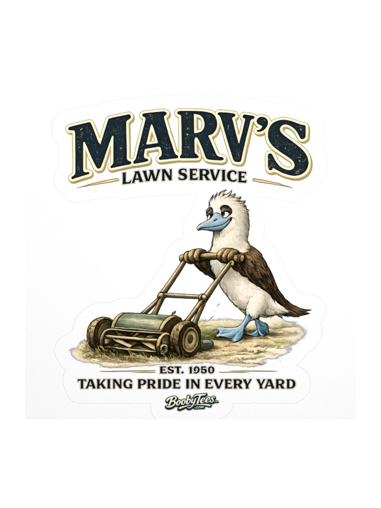 Marv's Lawn Service Sticker product image (1)
