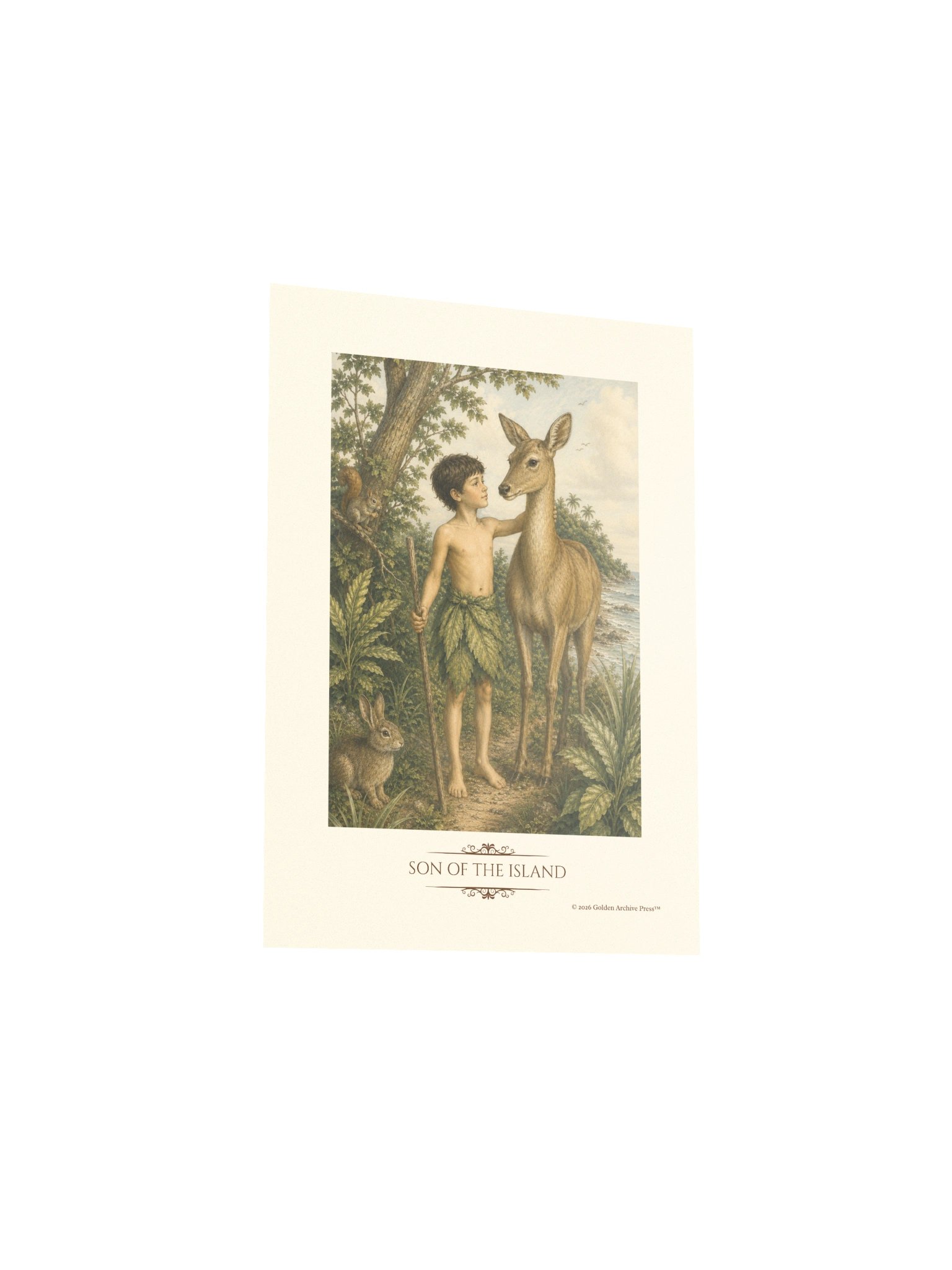 Son of the Island — Naturalist Art Print (Child and Gazelle) product image (21)