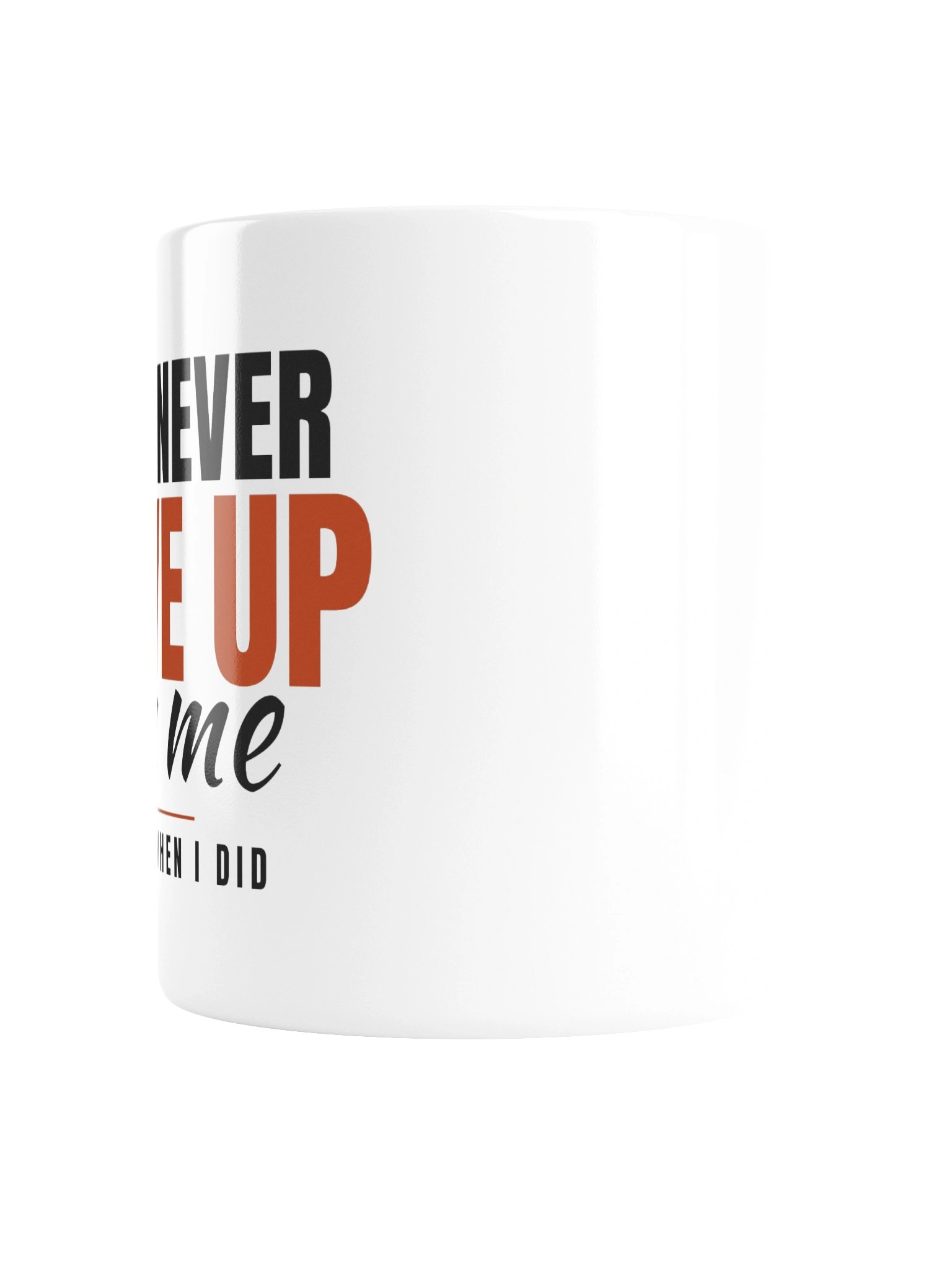 God Never Gave Up On Me — Christian Coffee Mug product image (4)