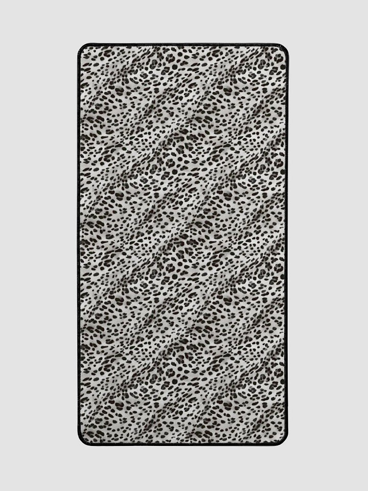 Grey Leopard desk Mat product image (2)