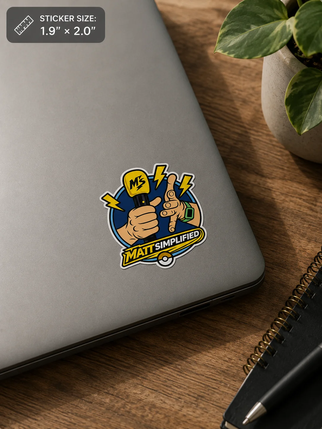 MattSimplified Hands Sticker product image (2)