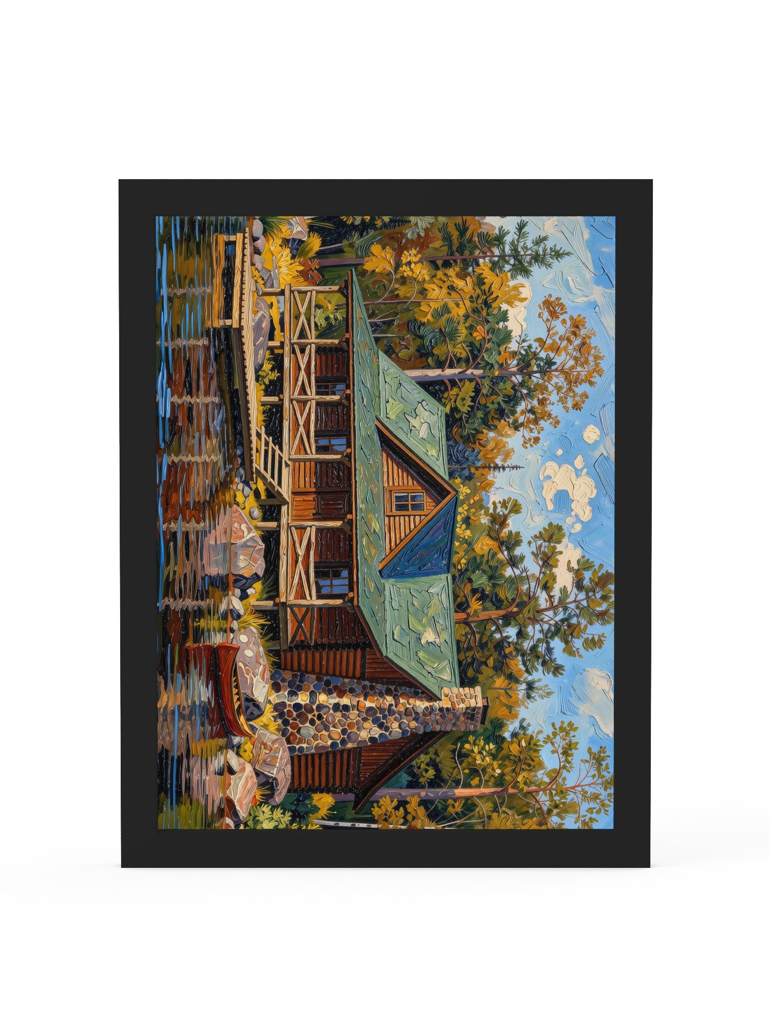 Great Camp on the Lake Framed Print product image (2)