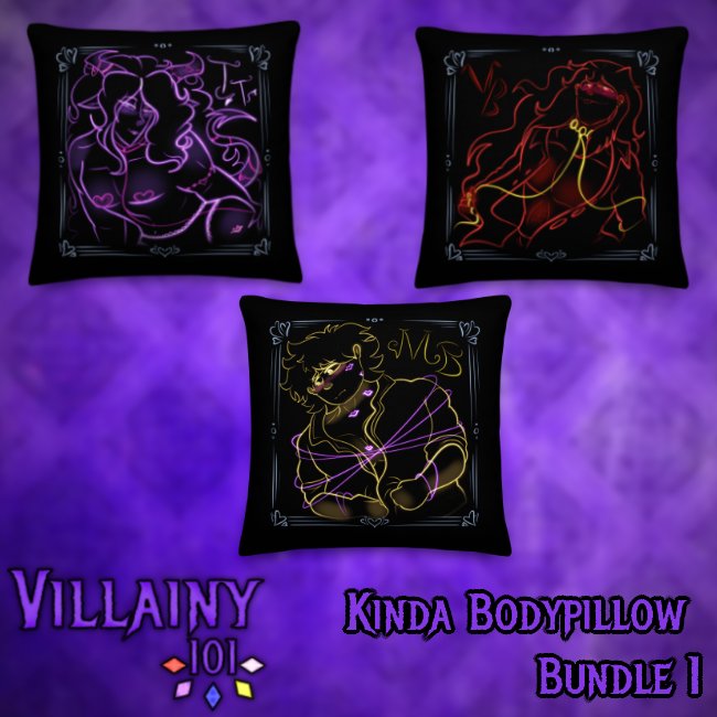 VILLAINY 101 - Kinda Bodypillow Bundle 1 *LIMITED* product image (1)