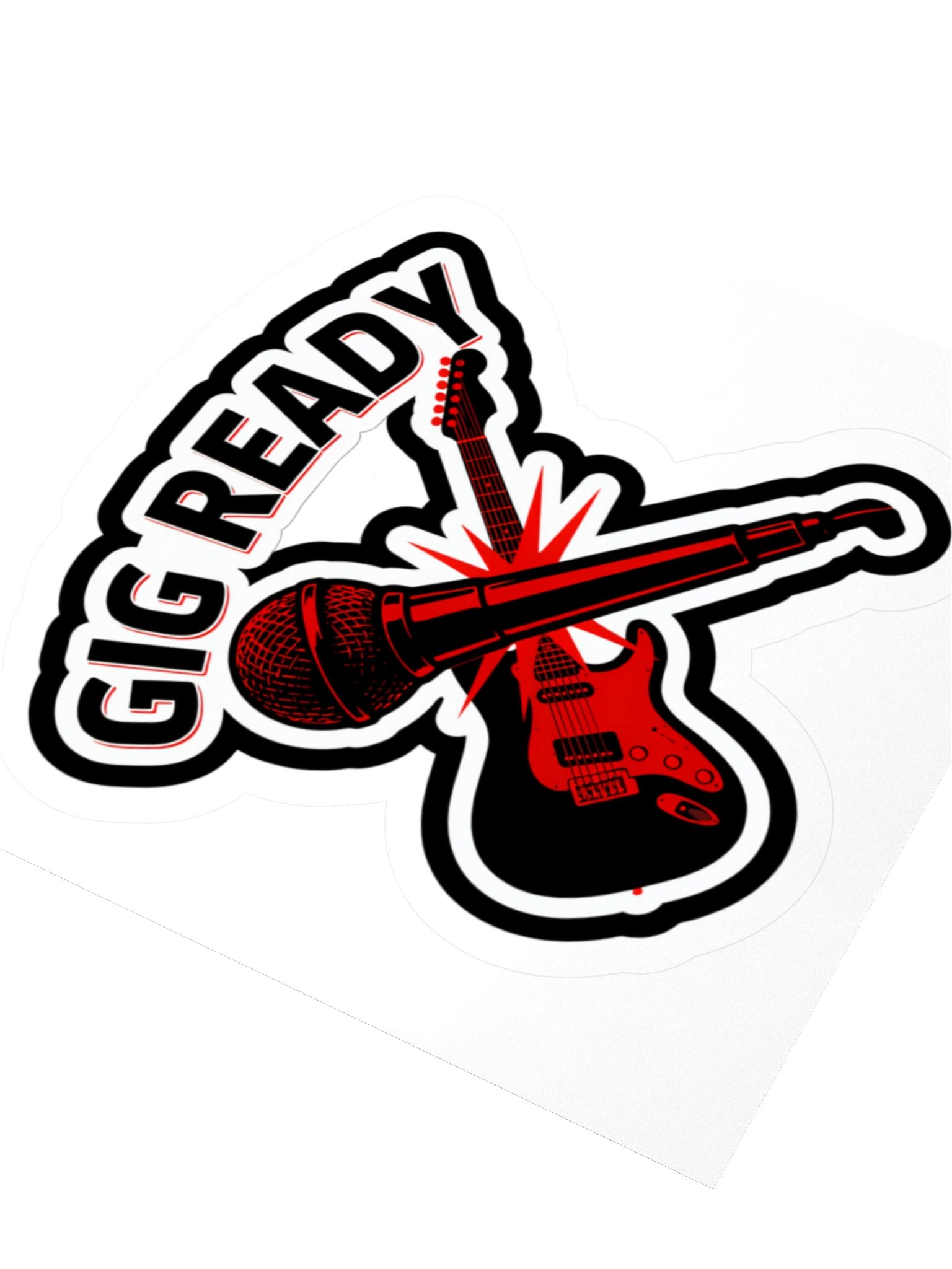 GIG READY Mic & Guitar Kiss Cut Sticker product image (7)