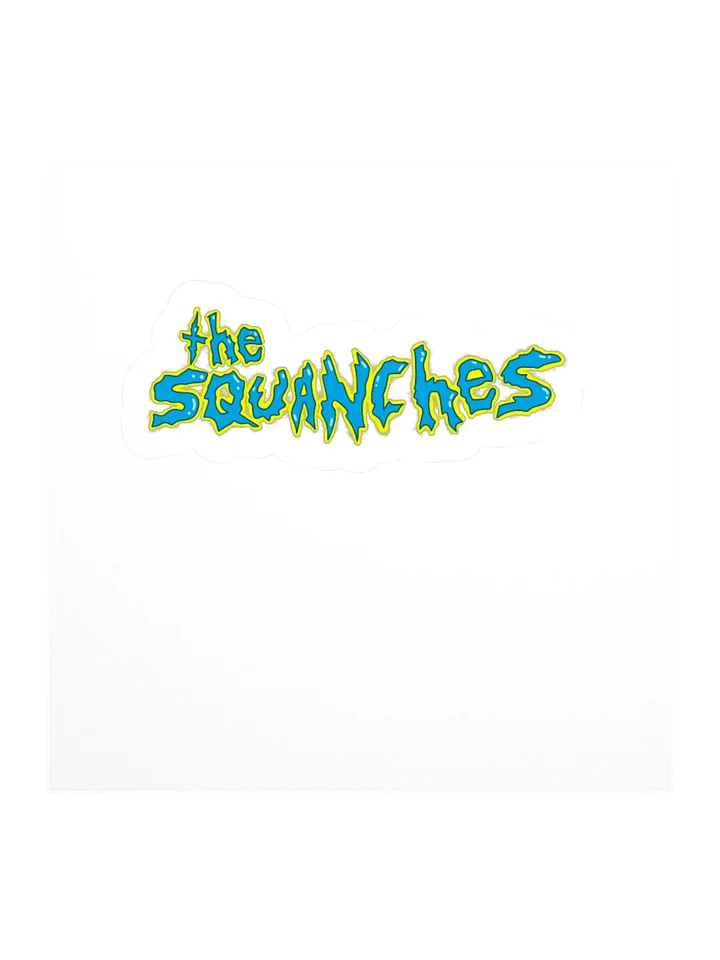 The Squanches Blue Text Kiss Cut Sticker product image (1)